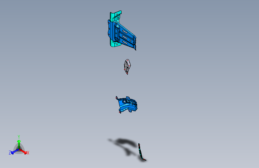 丰田大霸王汽车14_前舱导水主板总成WATER_DEFLECTOR_ASSY-ENGINE_ROOMCatia三维设计模型图纸