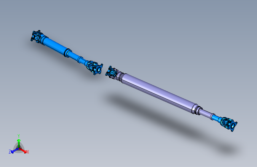 丰田穿越者Fortuner汽车Propeller shaft传动轴Catia三维设计模型图纸
