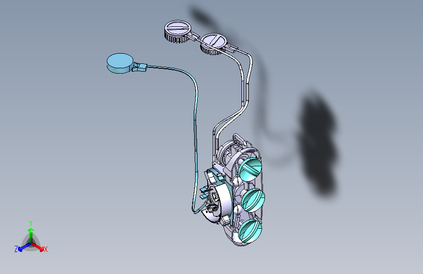 丰田Hilux海拉克斯皮卡车空调控制器总成Catia三维设计模型图纸