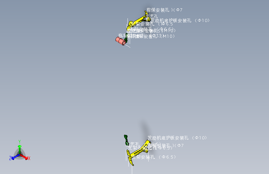 奔驰 E300L -前防撞梁总成
