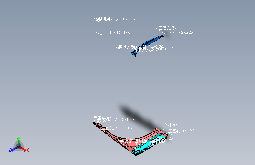 奔驰 E300L -翼子板安装总成