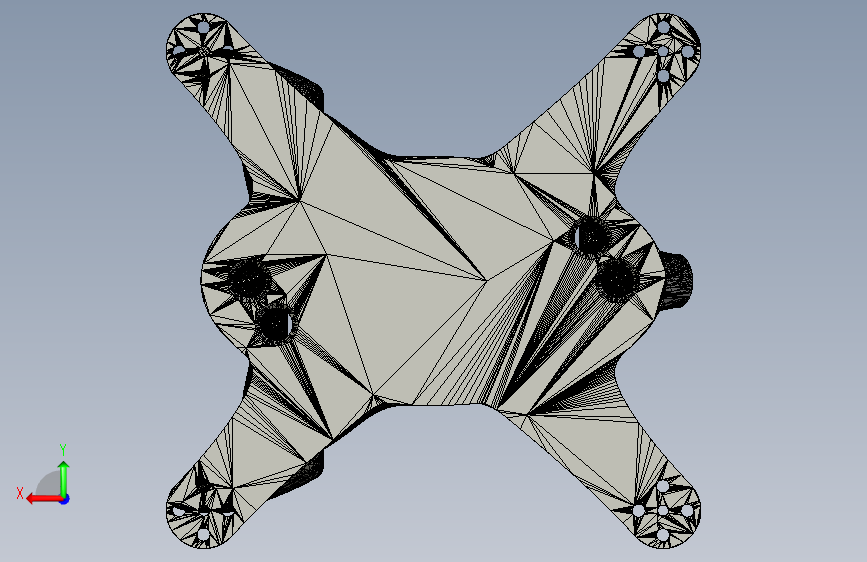 迷你四轴飞行器 背面视图