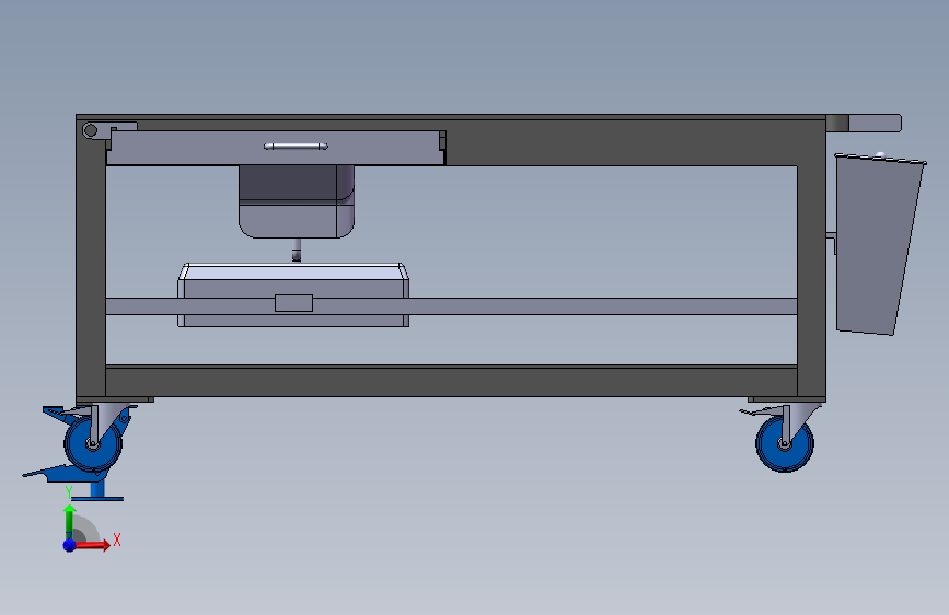 多功能手推车 正面视图