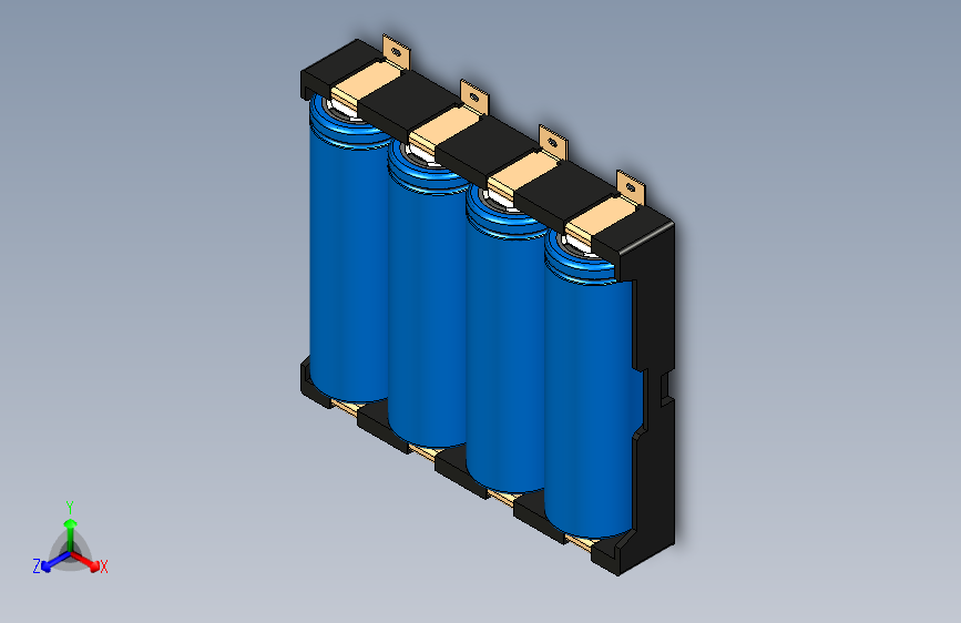 四个21700电池的SMD、SMT、THM支架 Holder_21700-4p-3p-2p-1p。Holder_21700_SMD支架。