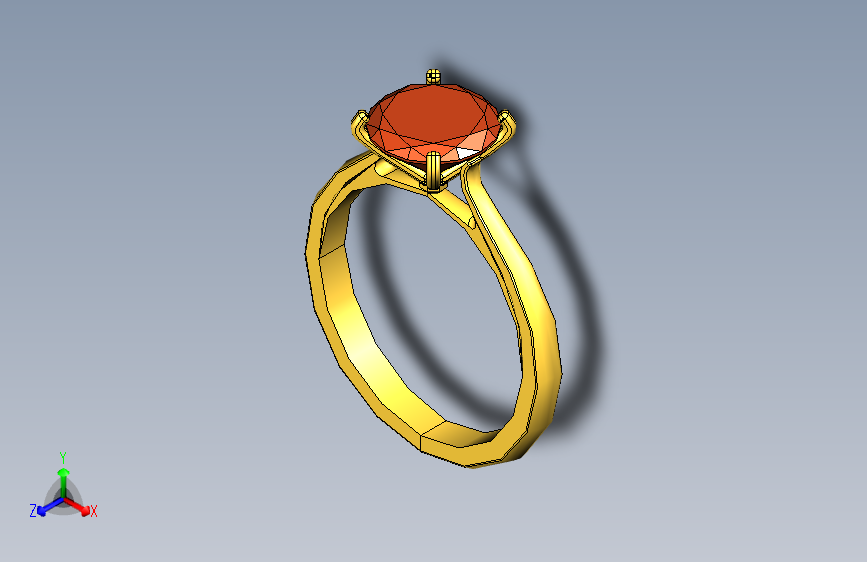 需要Gemstone Cut设计的Golden Ring和Diamant Round Brillant Gemstone Cut。