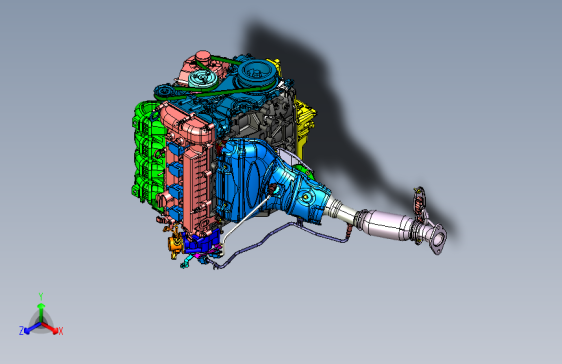福特 福克斯 -290 Engine systerm Dressed Engine