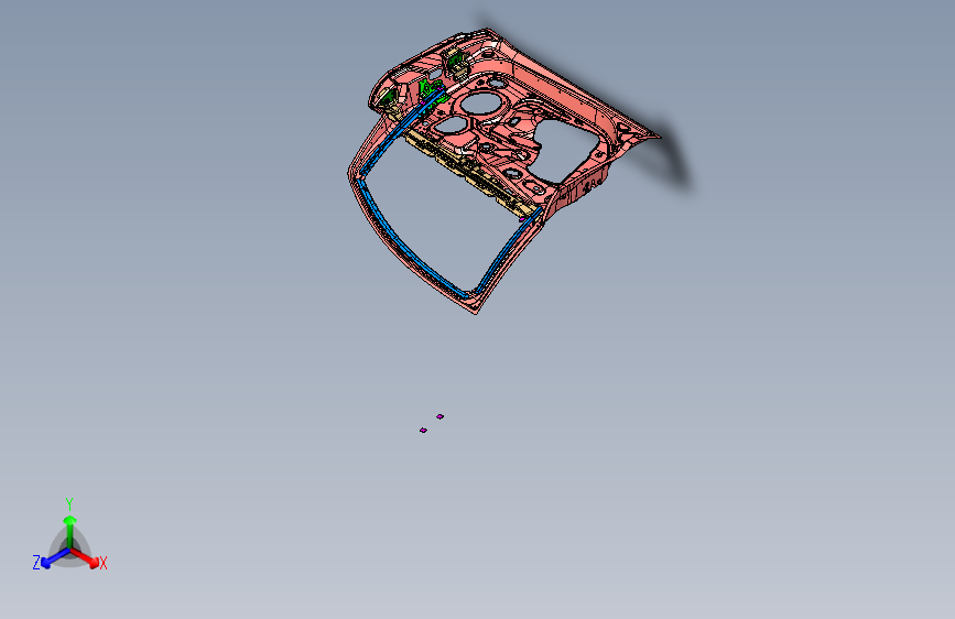 福特 翼博 -04_右前车门总成_RF DOOR ASSY