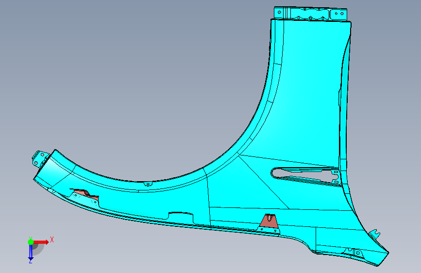 小鹏 P7 -左翼子板总成