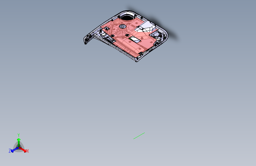 福特range汽车内饰零件GNA6102002Catia三维设计模型图纸