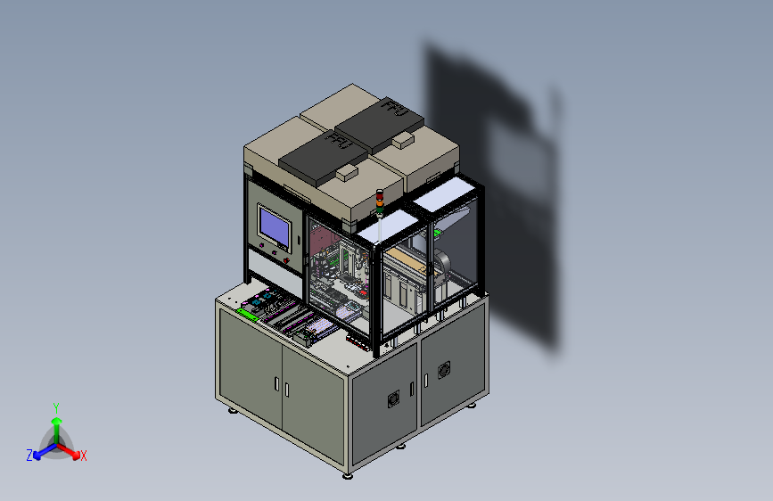 手机与平板电脑屏幕全自动组装机3D图纸