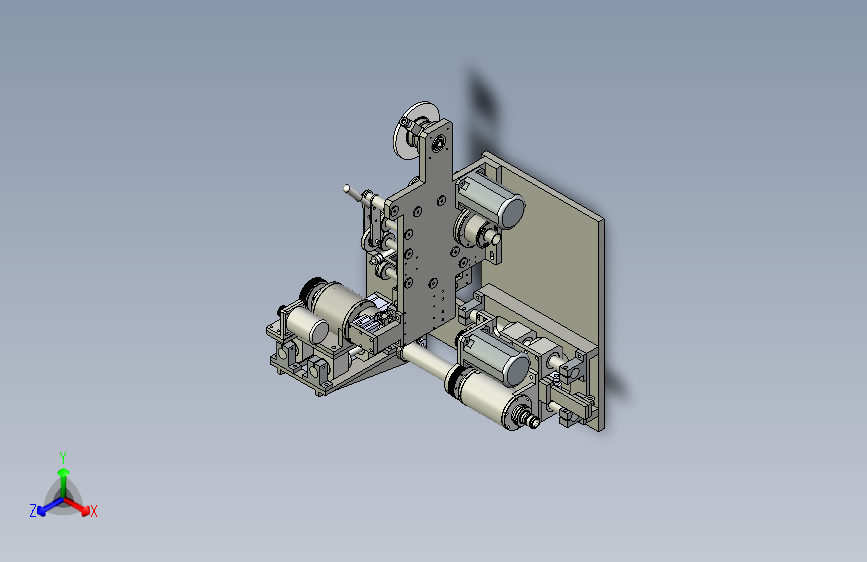 数控贴膜机3D图纸