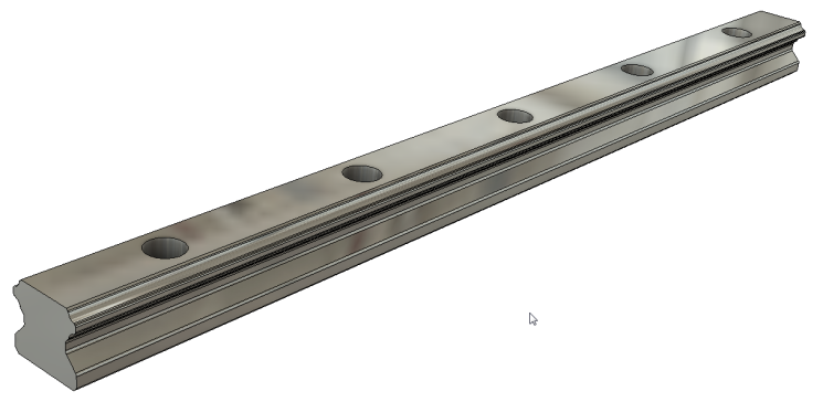 HGR20R Hiwin线性轨道的Fusion 360参数模型