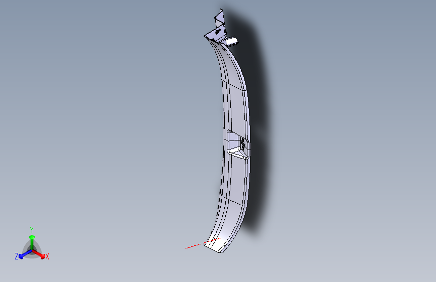 江铃陆风X8汽车内饰零件TRIM_ENDCatia三维设计模型图纸