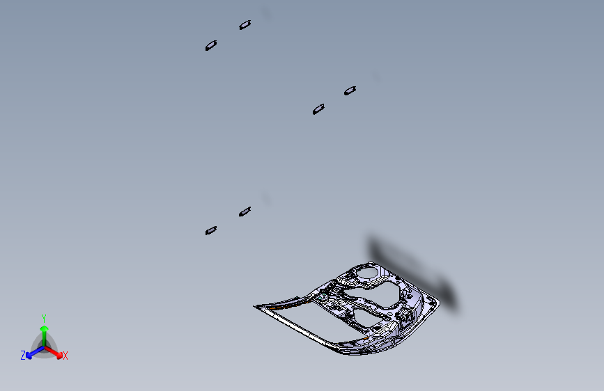 商用车车身零件6201100-K8Catia三维设计模型图纸