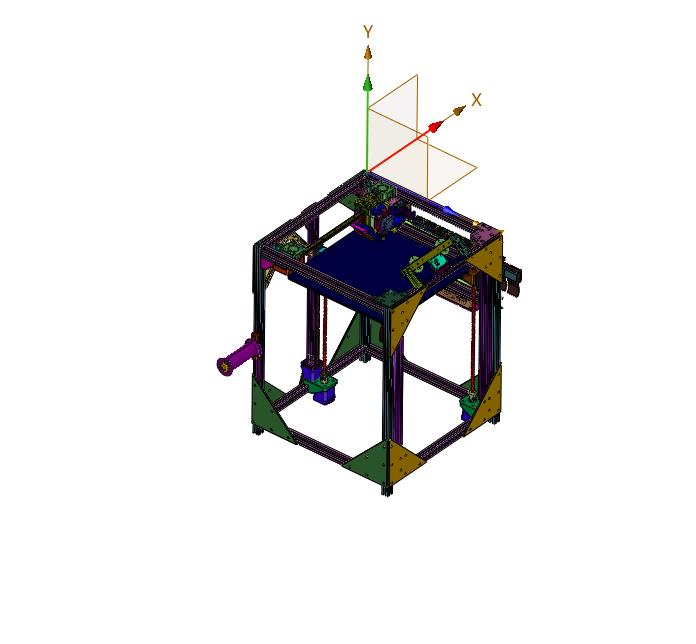 高精度铝型材框架3d打印机