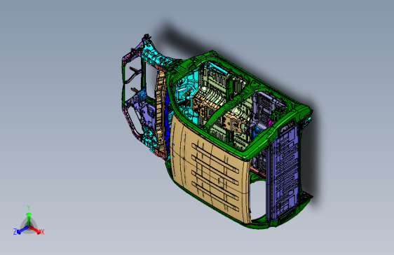 C296-雄狮-F22皮卡—车身、底盘—3dxml