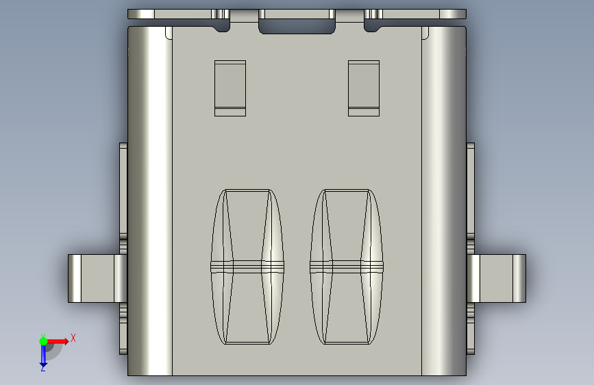 USB Type-C USB3接口模型3D图纸 Solidworks设计 附STEP_STEP_模型图纸免费下载 – 懒石网