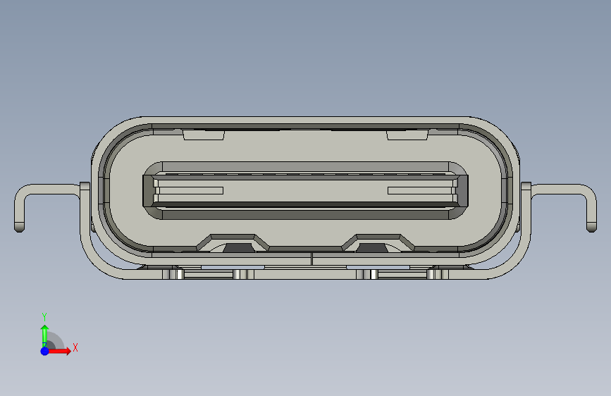 USB Type-C USB3接口模型3D图纸 Solidworks设计 附STEP_STEP_模型图纸免费下载 – 懒石网