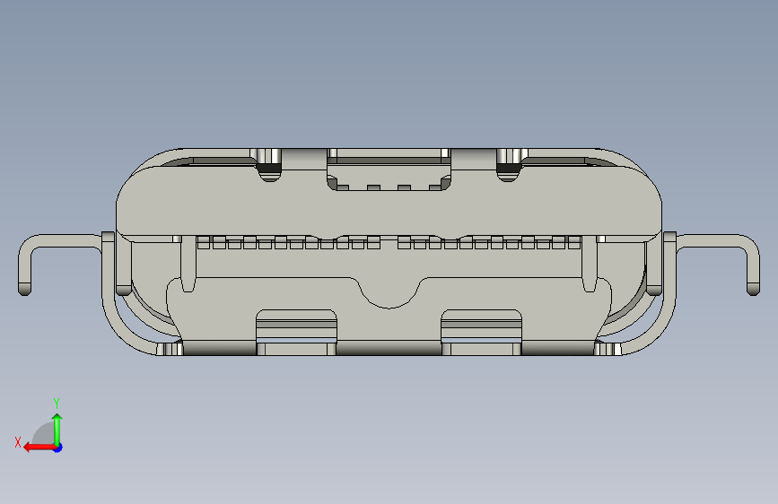 USB Type-C USB3接口模型3D图纸 Solidworks设计 附STEP_STEP_模型图纸免费下载 – 懒石网