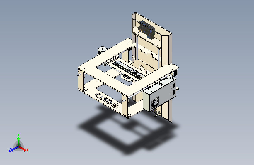 3D 打印机 - CT3D - 工作进行中 - 全激光切割