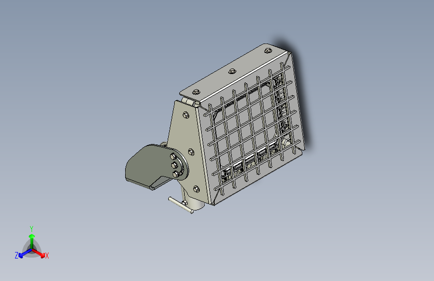 347_480V Explosion Proof 150 Watt Adjustable Pole Top Slip Fit Mount LED Light Fixture - Yoke Mount