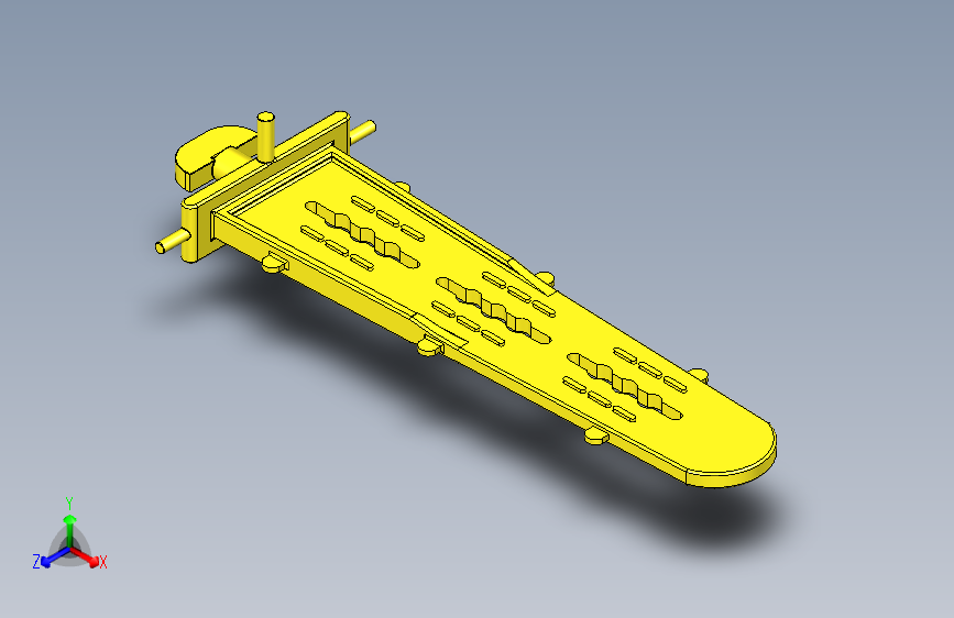 AC 导流板机制 CAD 设计和 3D 动画