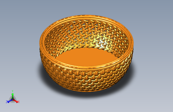 Autodesk Inventor中的水果篮 __ Inventor教程 __ 复杂的Inventor绘图 __ Inventor Cad