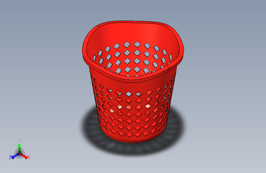 Solidworks的塑料篮