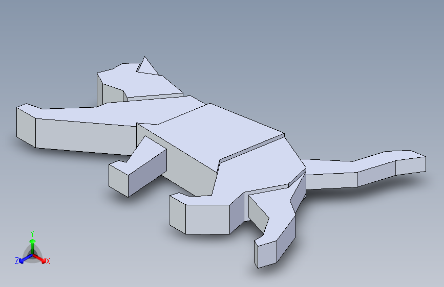 猫 3D 模型