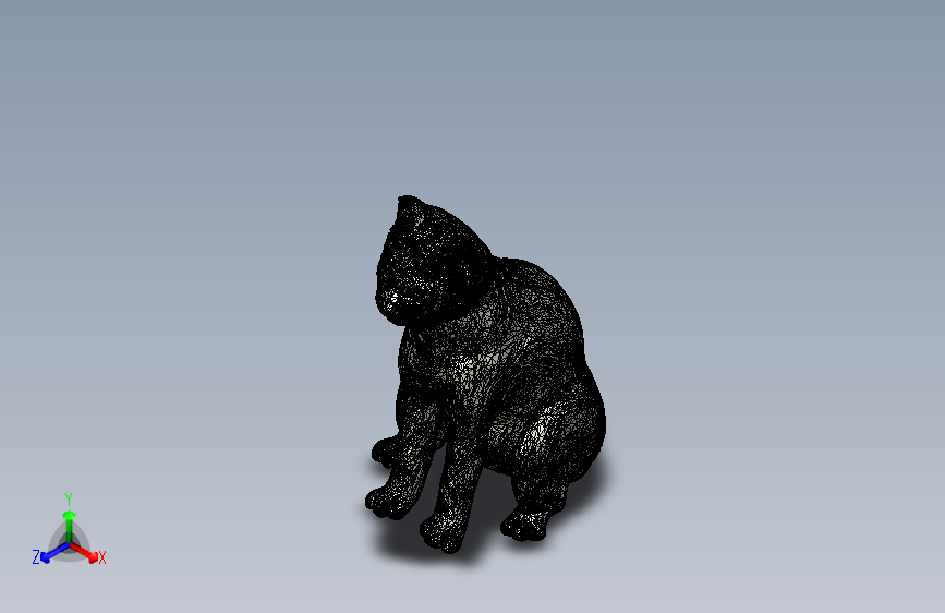 猫雕塑 01