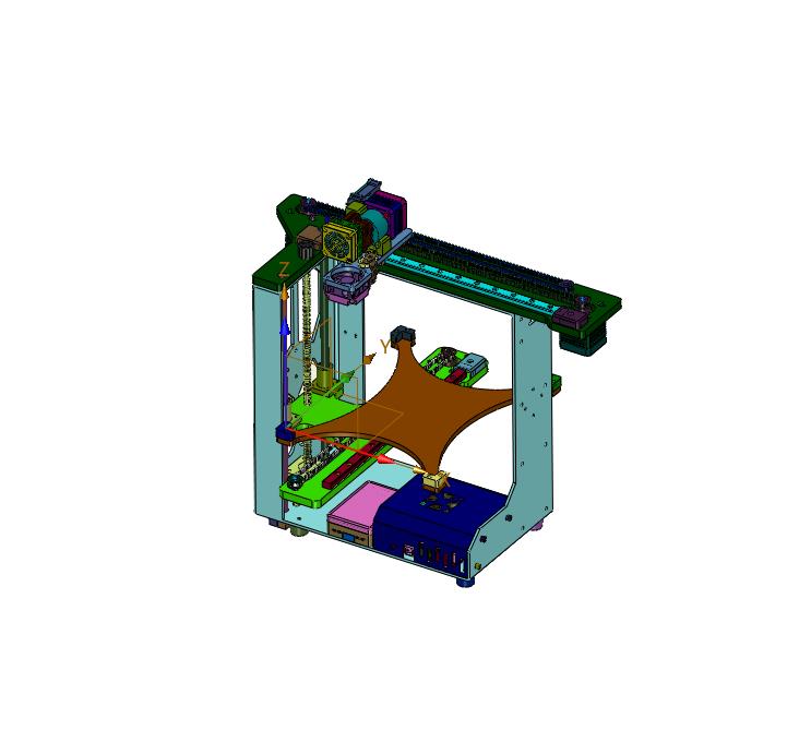 自动调平高速3D打印机