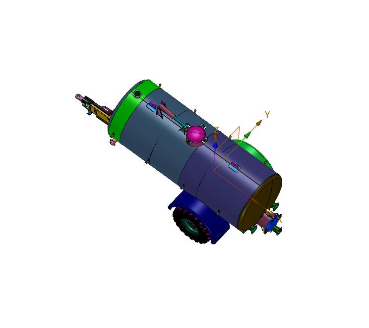 压力容器罐体厂内转运拖车