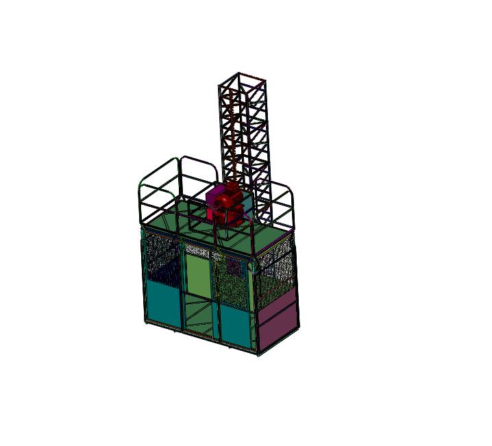 调节式旋转式建筑吊机