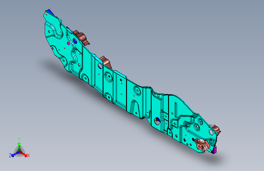 丰田普瑞维亚 -27_左滑移门下滑轨总成_LOWER GUIDE SLIP DOOR LH ASSY
