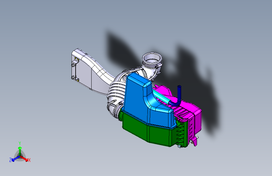 北汽 E150 -3D 进气系统装置