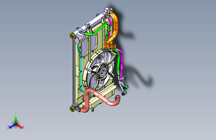 北汽 E150 -3D 冷却系统装置
