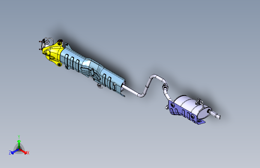 北汽 E150 -3D 排气系统装置