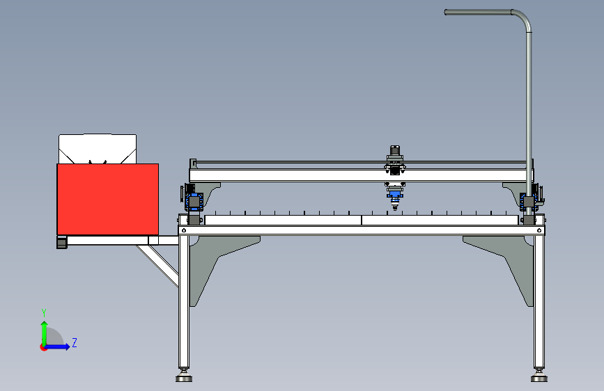 DIY CNC 等离子切割机 左侧视图