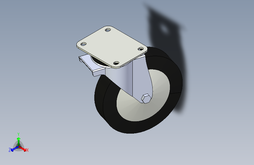 Harbor Freight 锁定8英寸旋转脚轮 61836