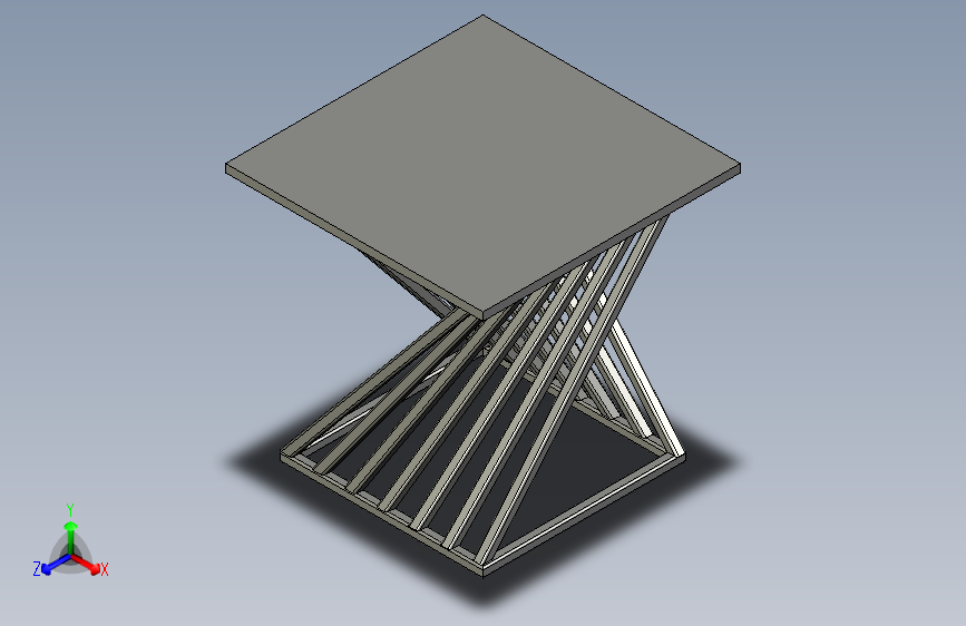 Solid works家具设计：Twist Table (1)