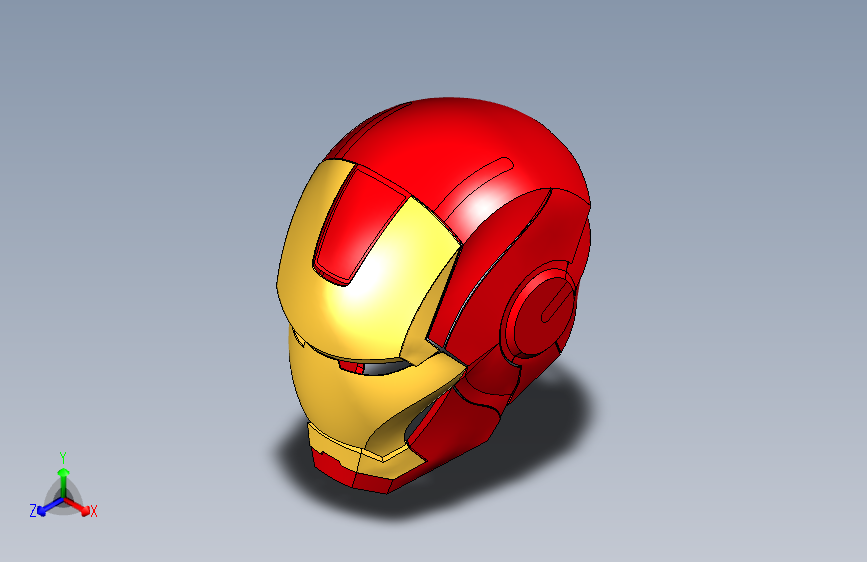 钢铁侠头盔Solidwork