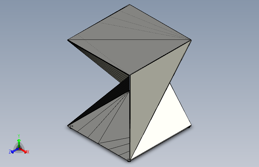 扭曲的桌子 3D 金属板