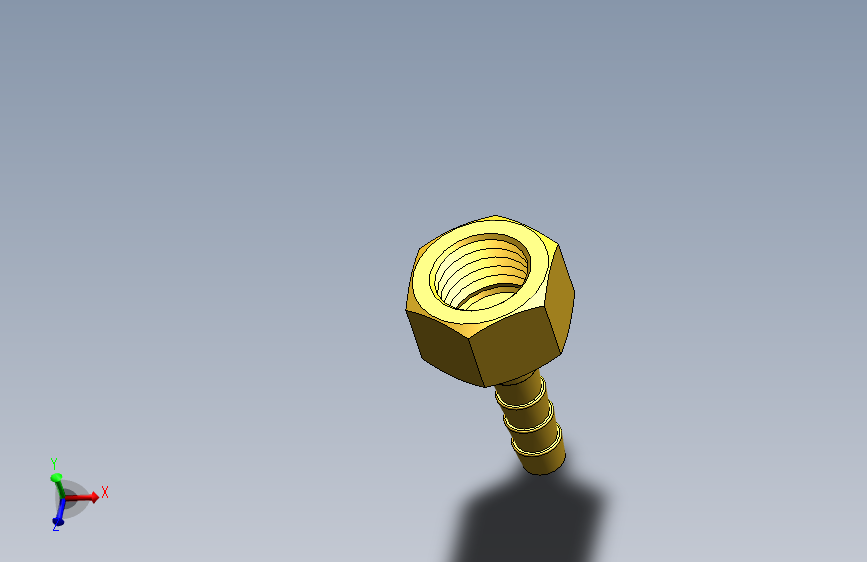 宝塔接头 3分X6mm 