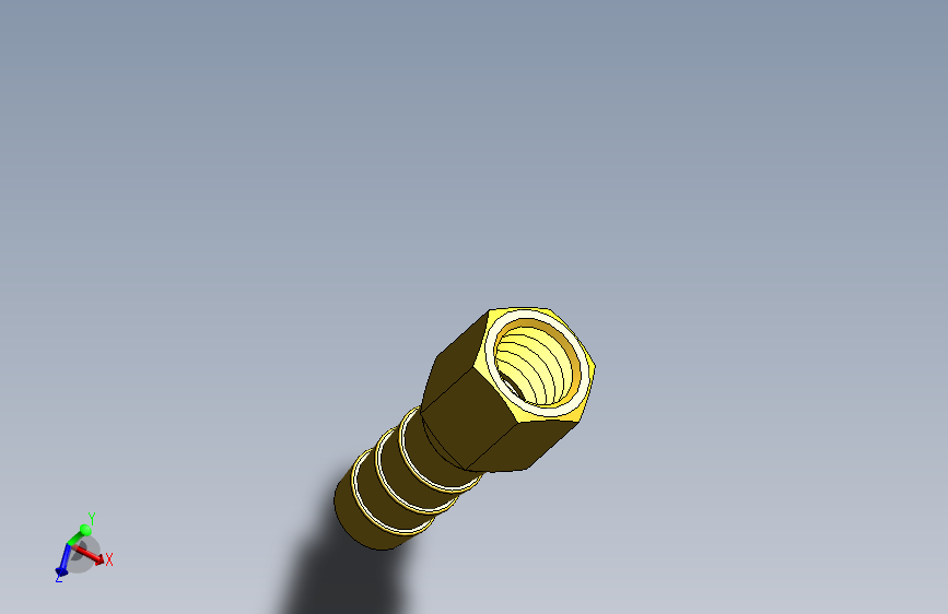 宝塔接头 1分X8mm 