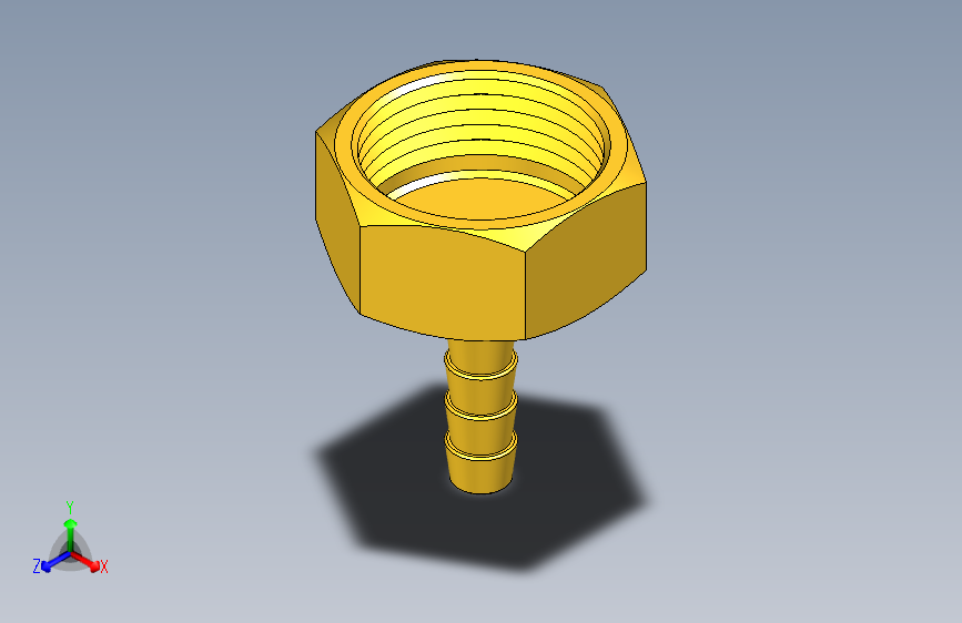 宝塔接头 4分X6mm
