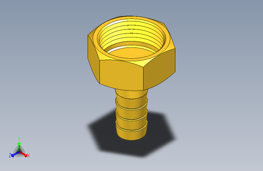宝塔接头 4分X10mm