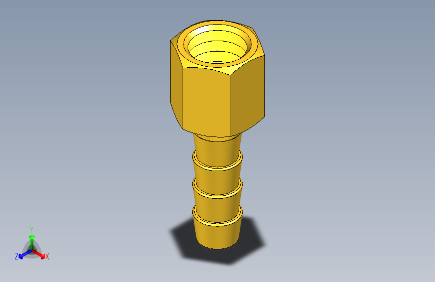 宝塔接头 1分X6mm