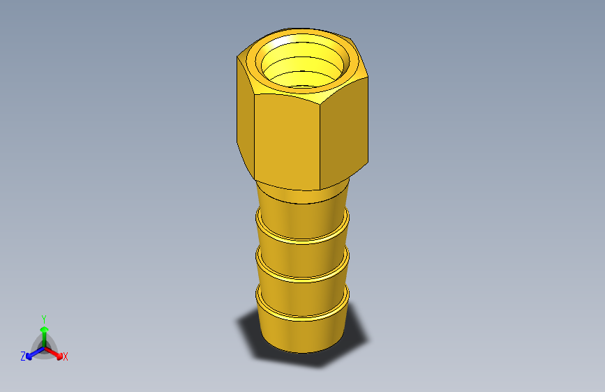 宝塔接头 1分X8mm 
