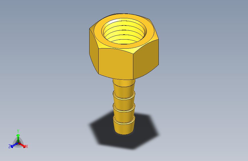 宝塔接头 3分X6mm 