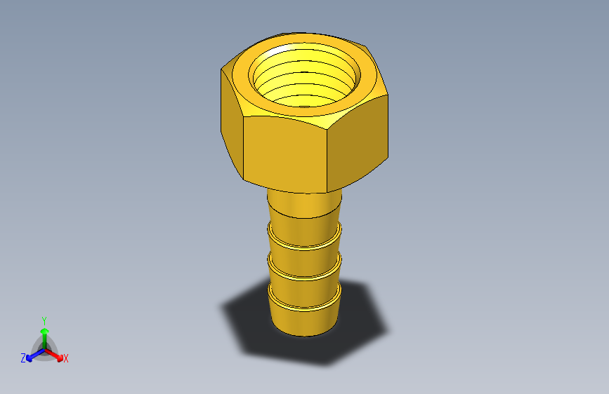 宝塔接头 3分X8mm 